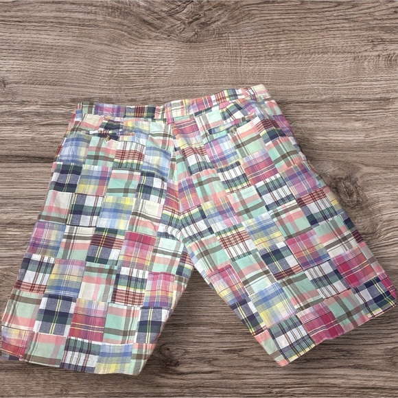 Vintage men’s Vibrant Red and Pink Flat Front Shorts for Summer - Picture 4 of 4